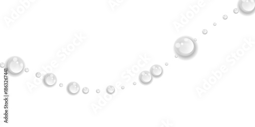 Transparent Water Drops on Isolated Transparent Background with Realistic Liquid Water Droplets Top View Condensation Effect Fresh Cool Wet Spray Bubble Splash Surface Pattern