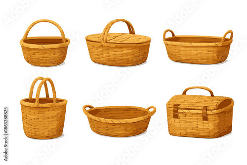 Collection of Wicker Baskets