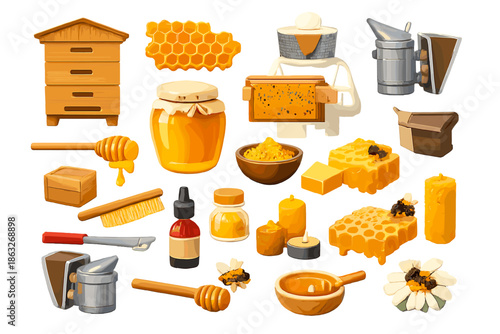 Beehive and Honey Products Collection