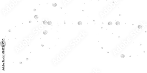 Transparent Water Drops on Isolated Transparent Background with Realistic Liquid Water Droplets Top View Condensation Effect Fresh Cool Wet Spray Bubble Splash Surface Pattern