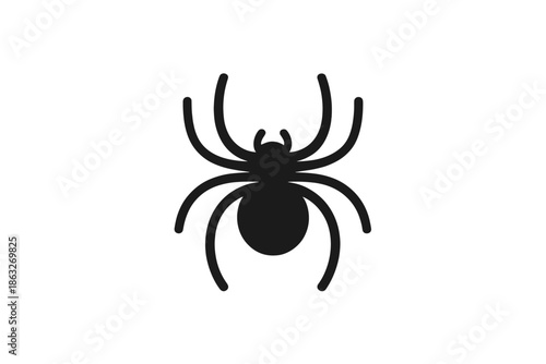 Spider graphic with glowing effect