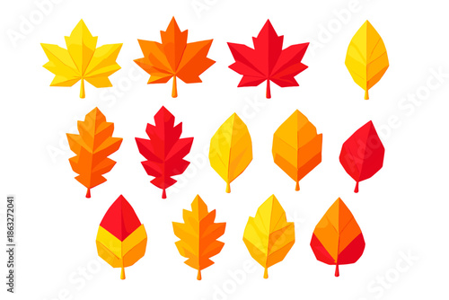 Colorful Autumn Leaves Background