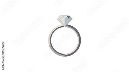 A captivating diamond ring displayed with elegance and precision.