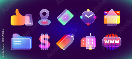 vector set of christmas candles