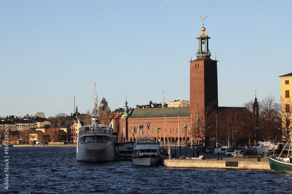 Fototapeta premium Hôtel de Ville de Stockholm - Suède