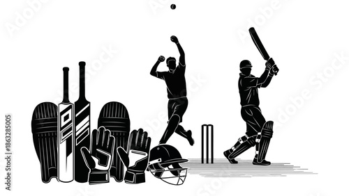 Vector illustration of black silhouettes featuring a diverse evolution of people including a man, woman, and children dancing to music, playing sports, and walking on the street as a family