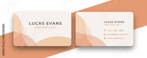 Warm Gradient Studio Business Card Design