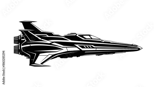 Black and white vector illustration of an airplane icon featuring a modern business design symbol with a clean computer concept and arrow sign