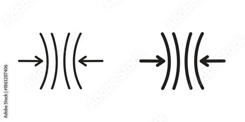 Elastic icons Black symbol on transparent background. EPS10