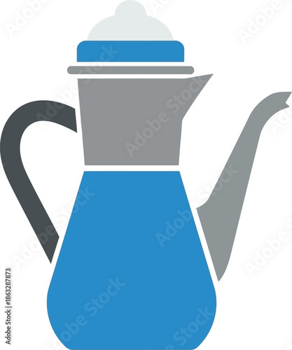 Ramadan Arabic Coffee Pot Vector Clipart for Islamic Iftar and Eid Decorations