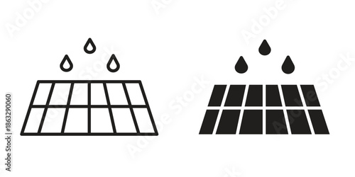 Manhole icons Black symbol on transparent background. EPS10