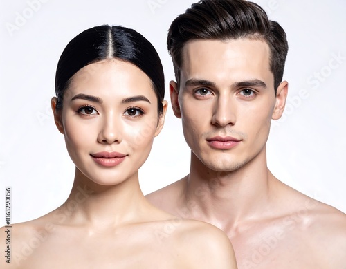 Portrait of a young couple together.