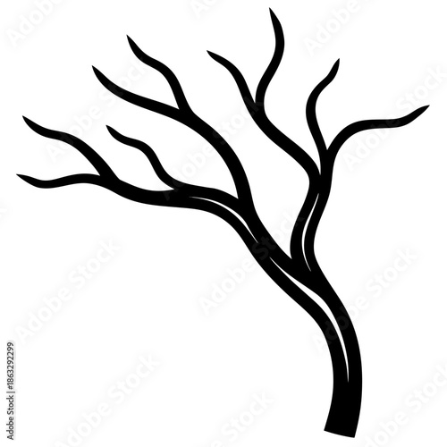 Flowing Tree Branch Wooden Sculpture Organic Natural Form