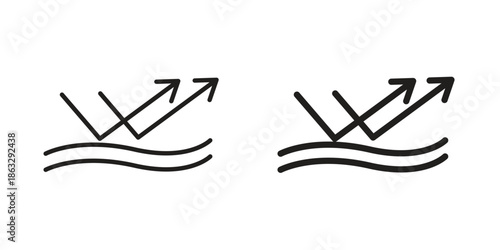 Reflect icons Black symbol on transparent background. EPS10