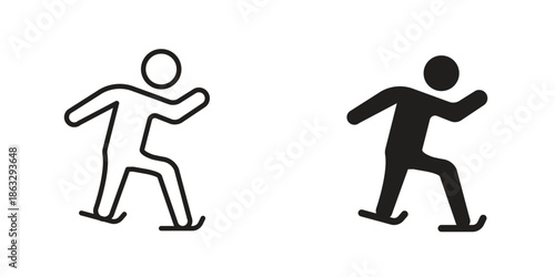 Skating icons Black symbol on transparent background. EPS10