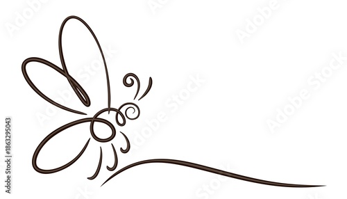 Symbol of a wild stylized bee.