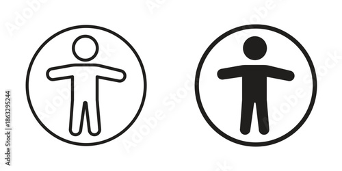 Universal access icons Black symbol on transparent background. EPS10