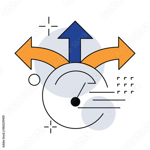 Decision Speed Control Icon. Vector Design