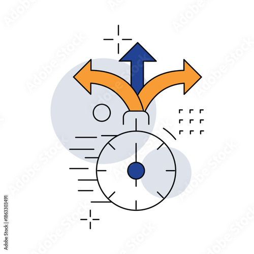 Fast Decision Making Icon. Vector Design