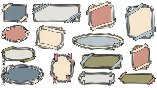 Vintage labels and tags for design projects and branding