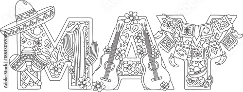 Festive celebration illustration with decorative elements and cultural symbols