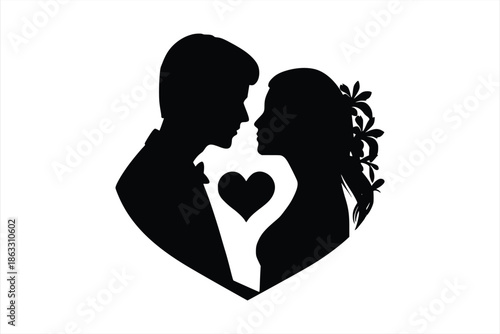 Cute Love Illustration for Valentine’s Day Romantic Gift and Social Design