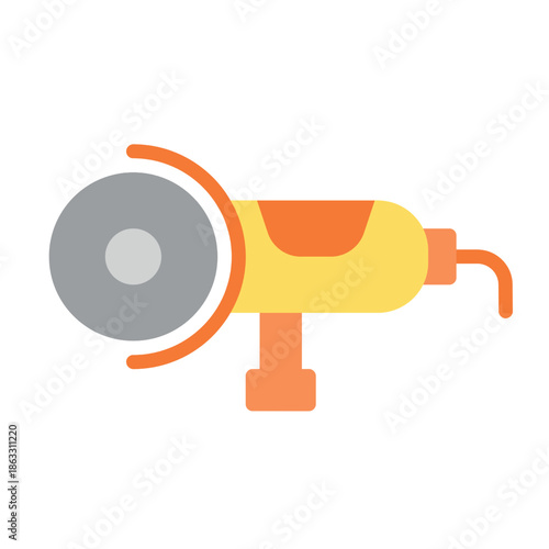 Angle Grinder Tool Illustration Vector