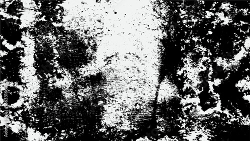 Abstract black and white grunge texture with high contrast distressed noise and grainy splatter.