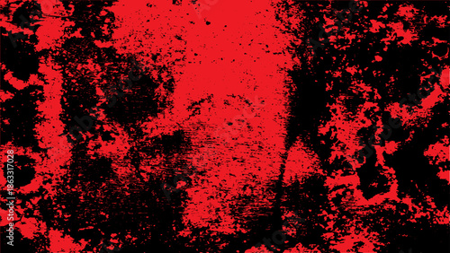 Abstract red and black grunge texture with distressed noise effect and high contrast grainy pattern.