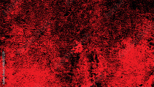 Abstract red and black grunge texture with distressed noise effect and high contrast grainy pattern.