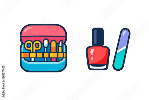 Manicure Set with Nail Polish and File