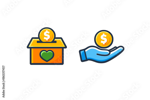 Charity and Donation Icons