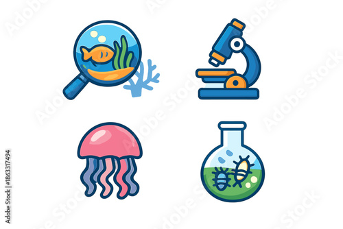 Science and Biology Icons