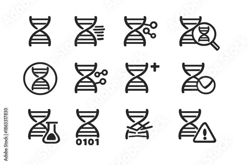 DNA Icons Set