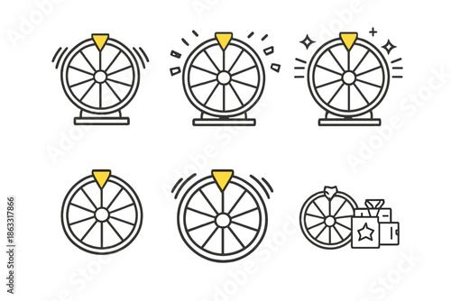 Spin the Wheel Game Icons