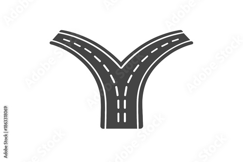 Fork in the road icon