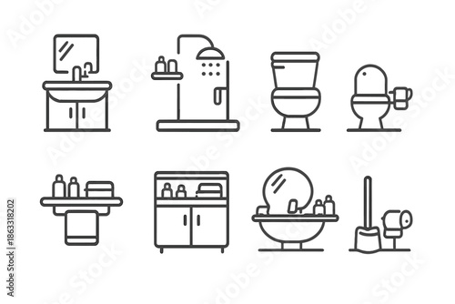 Bathroom Icon Set