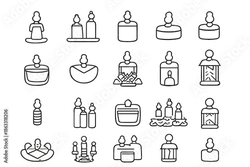 Candle Icon Set