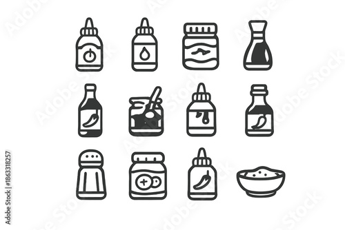 Condiment Icon Set