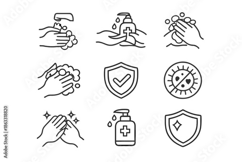 Hygiene and Protection Icons