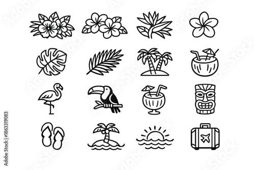 Tropical Icon Set