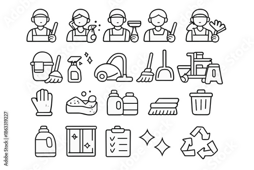 Cleaning Icons Collection