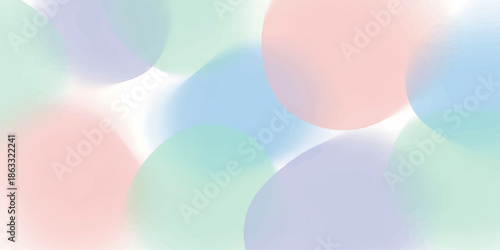 Abstract colorful background with circles and bright shapes