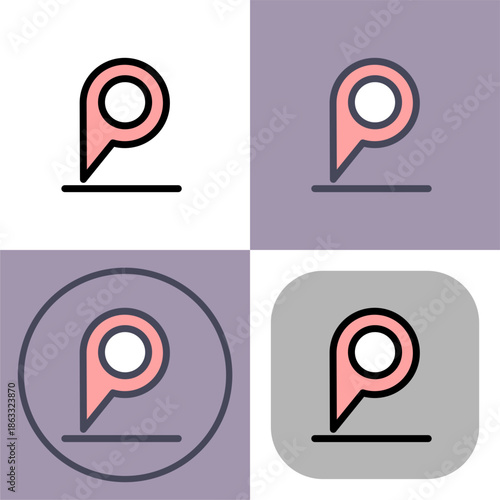 This versatile location pin icon is perfect for mobile apps- websites- and other digital projects needing clear navigation indicators. Its simple design is easily customizable for various branding.