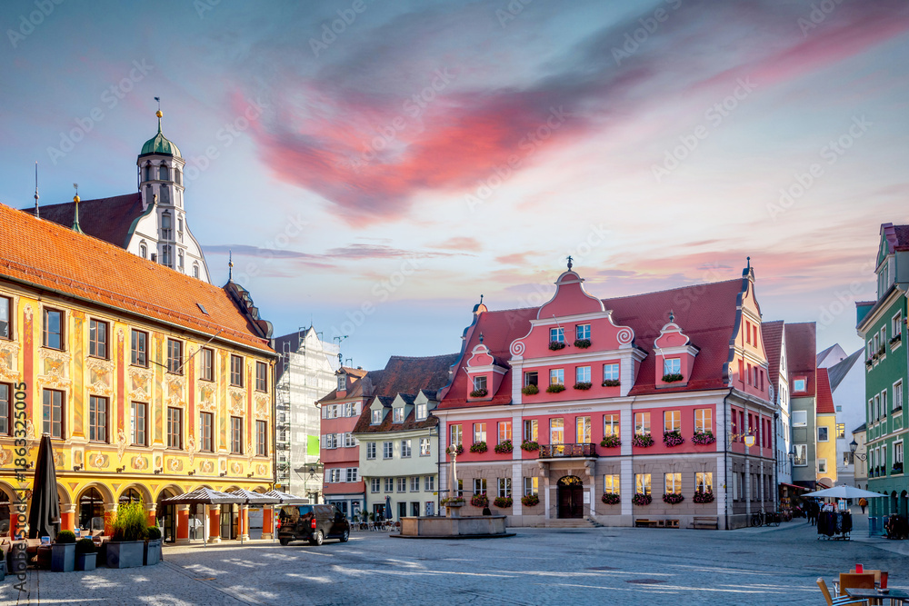 Fototapeta premium Altstadt, Memmingen, Deutschland 