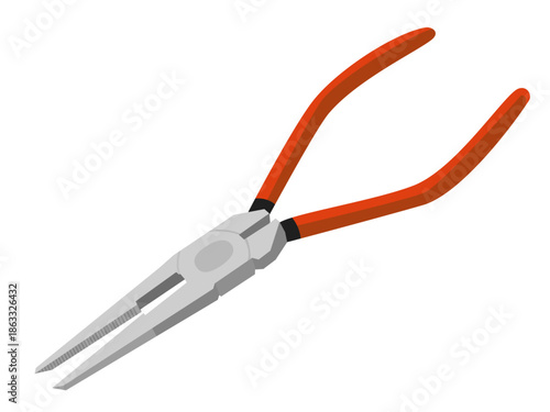 ラジオペンチのイラスト / Needle-Nose Pliers Illustration
