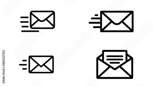 Email Icons Send Receive