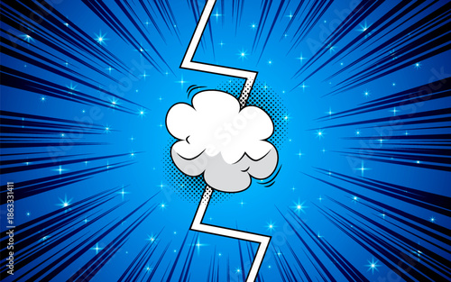 Comic versus pop art battle background