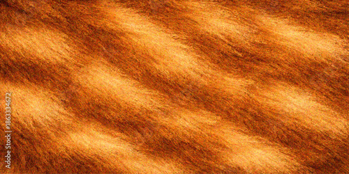 A dark vintage brown leather texture with a rough grunge pattern on an old fabric material surface provides a gold and orange textured skin backdrop for a classic design