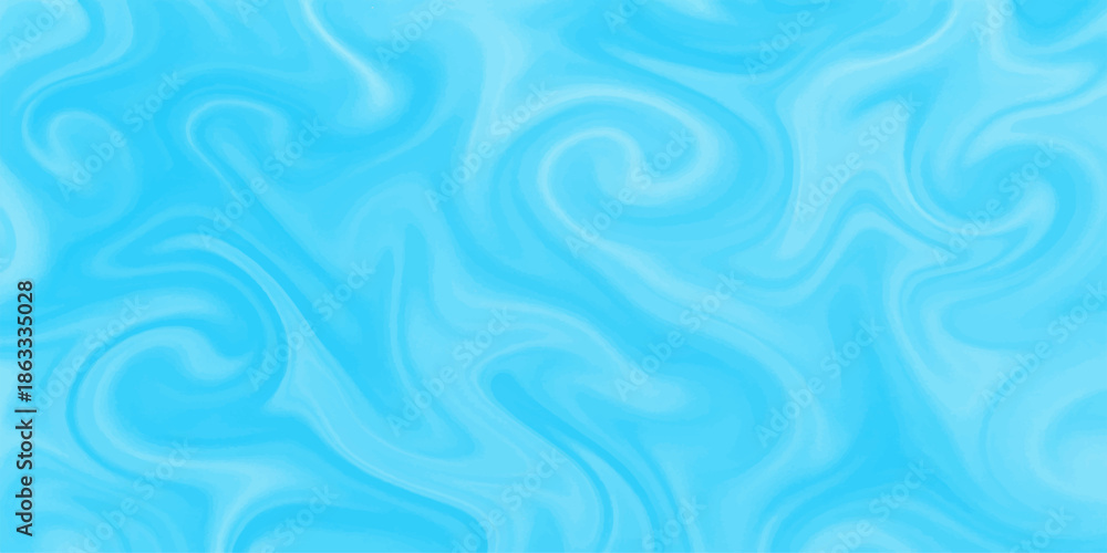 Fototapeta premium A flowing blue water background features a soft silk texture and smooth liquid waves with a purple curve design for an abstract satin fabric wallpaper backdrop